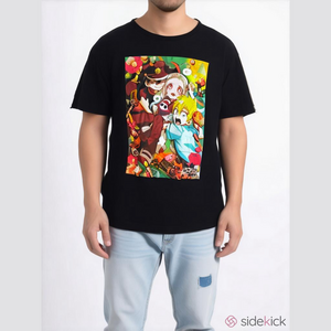 Toilet Bound Hanako Kun T-Shirt Womens M Black Graphic Tee Goodie Two Sleeves